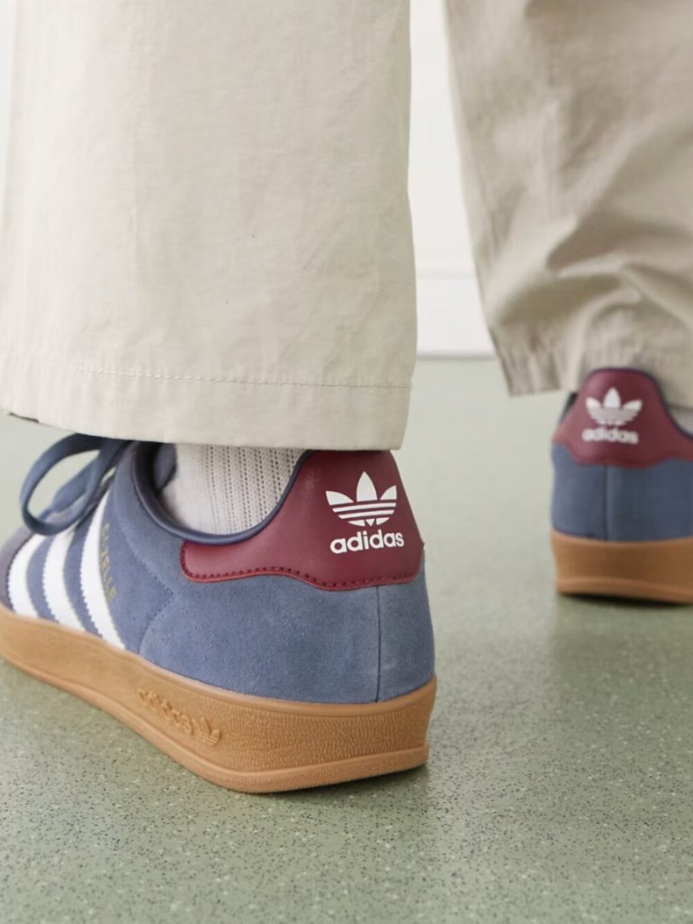 Adidas Originals Gazelle Indoor Sneakers, Navy, Womens 7 - Picture 5 of 11